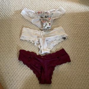 Victoria’s Secret three pair underwear